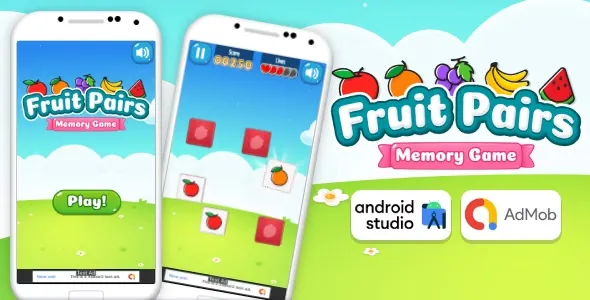 Fruit Pairs – Memory Game Android Studio Project with AdMob Ads + Ready to Publish