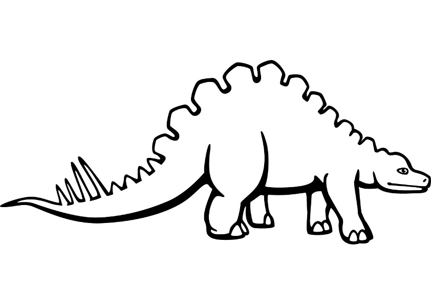 Contoh Gambar Gambar Mewarnai Hewan  Dinosaurus KataUcap