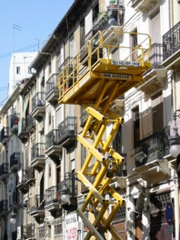 Sustitución de canalón de aguas pluviales en fachadas