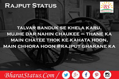 New Rajputana Rajput Attitude Status in Hindi