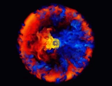 exoplanetas se formando ao redor de estrela vermelha
