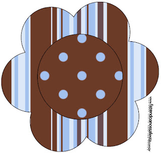 Blue and Chocolate: Free Printable Wrappers and Toppers. 