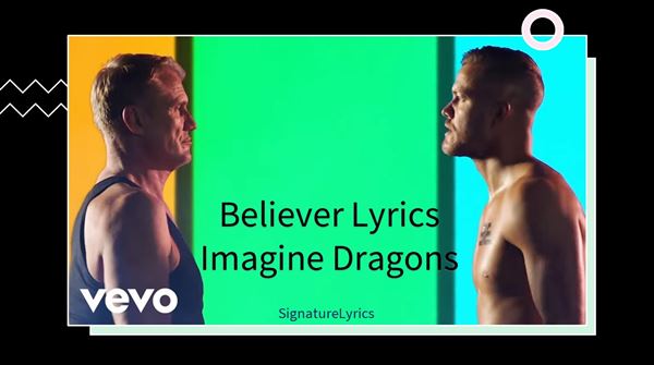 Believer Lyrics Imagine Dragons