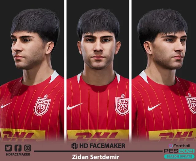 Zidan Sertdemir Face For eFootball PES 2021