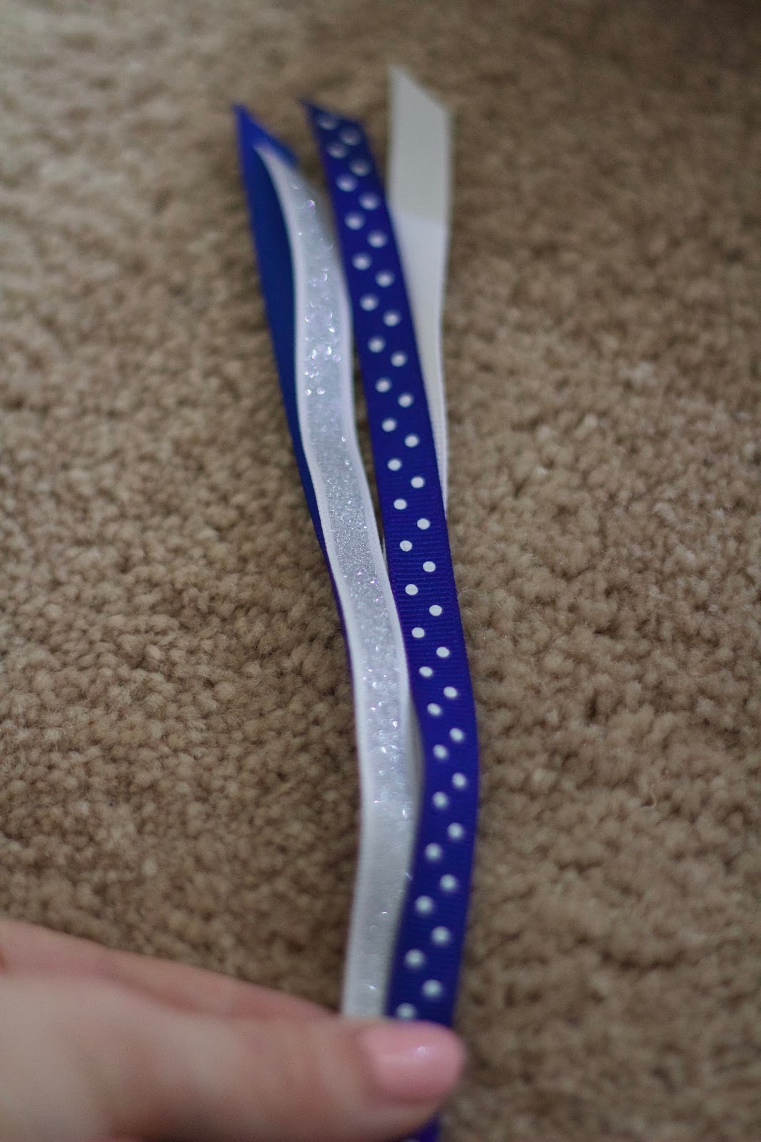 Sewn Ribbon Ponytail Holder #DIY  Amy Clary