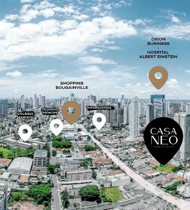 Localização Casa Neo Varandas Marista
