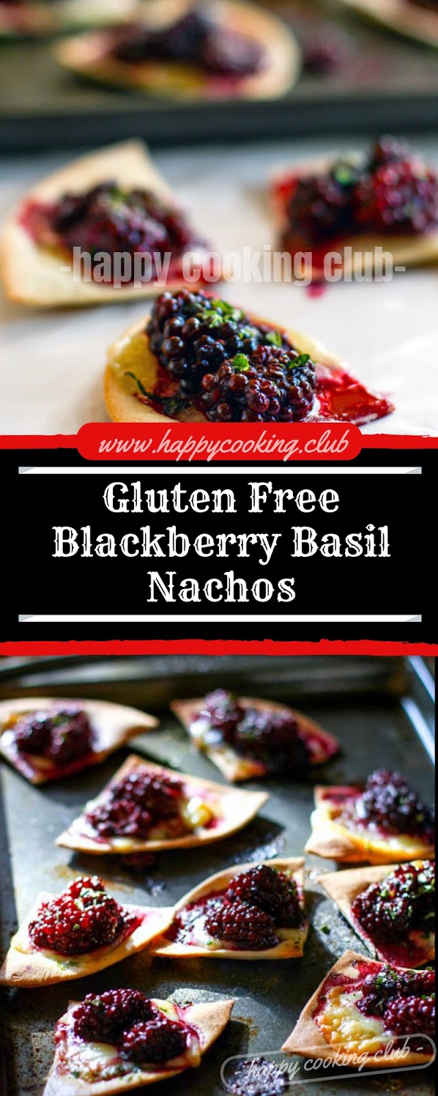 Gluten Free Blackberry Basil Nachos