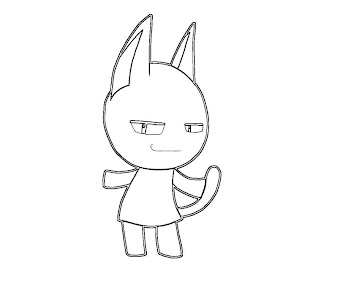 #15 Animal Crossing Coloring Page