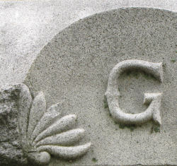 detail on gravestone