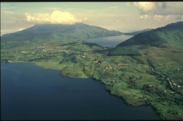 Danau Kembar Twins Lakes in Solok  West  Sumatra 