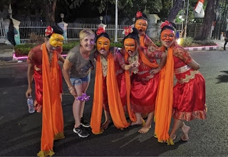 El desfile de Semarang.