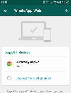 Cara menonaktifkan whatsapp web 