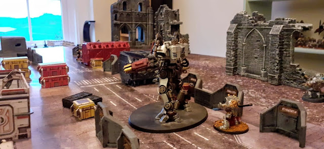 Warhammer 40k battle report - Eternal War -  The Four Pillars - 500 points - Night Lords vs Grey Knights