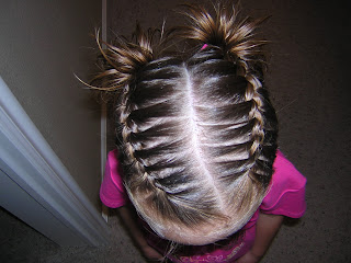 french braid pigtails picture