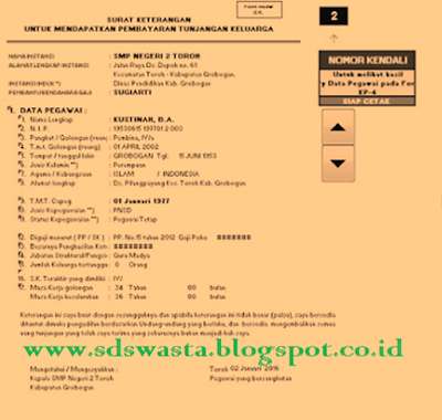 [ Download ] Aplikasi Pembuatan KP-4 Praktis Format Ms. EXCEL | SD SWASTA