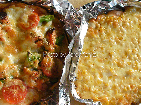 焼き上がったPizza