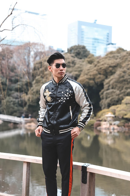 Levitate Style - How To Wear Embroidered Souvenir Jacket | Spring Menswear Outfit, Gucci Sneakers