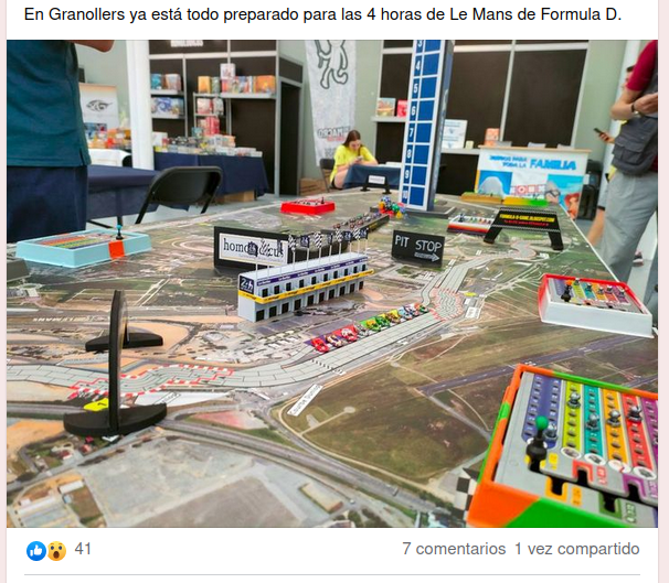 4 horas de Le Mans Formula D en Facebook