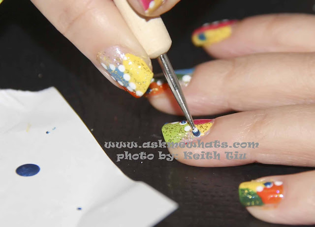 a photo of nail art tutorial