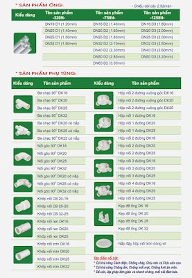 Catalogue ống HDPE báo giá Phú Mỹ Tân