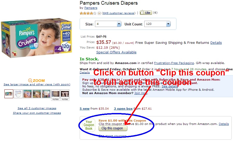 Pampers Cruisers Coupons Printable October 2012 - Pampers Diaper Coupons Printable October 2012
