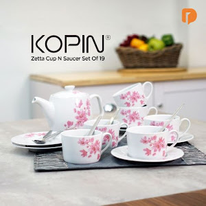 Kopin Zetta Cup N Saucer Set (Set of 19)