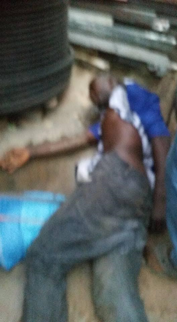 Photos of suspected Chelsea fan who was caught stealing armored cable in Ilorin