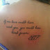 Mothers Love to Babies Tattoo on Women Back