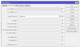 tab advanced filter rule