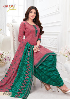 Aarvi Fashion Special Patiyala Cotton Dress Material Collection Exporter And Wholesaler