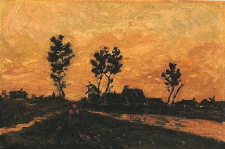 Imagini pentru peisaj la apusul soarelui de van gogh