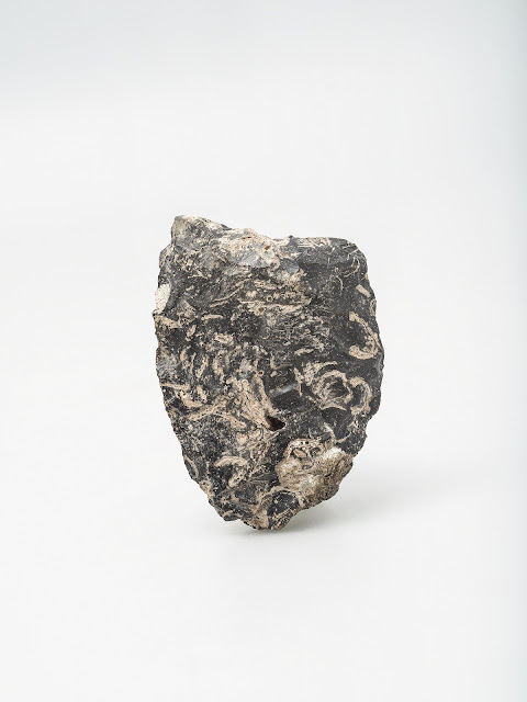 Σπασμένος χειροπέλεκυς, σε δεύτερη χρήση ως κοπέας, από τα Ροδαφνίδια Λέσβου, ελάχιστης ηλικίας 300.000 - 200.000 χρόνων.