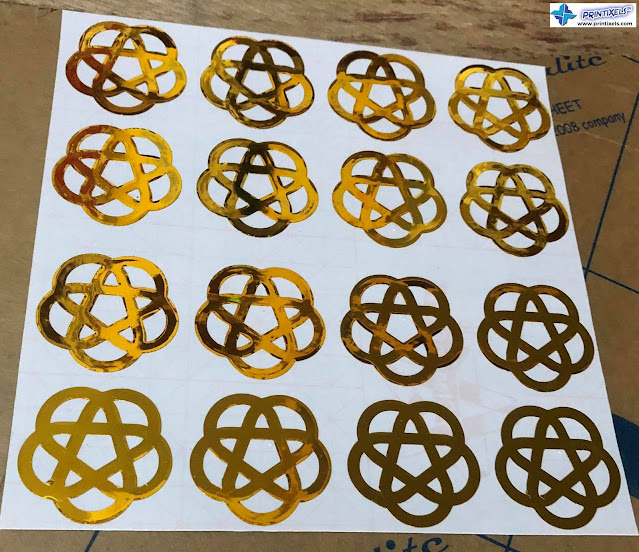 Die-Cut Metallic Gold Stickers Philippines