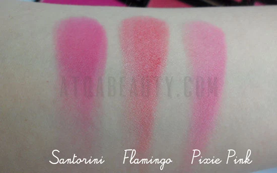 Sleek Blush: Santorini, Flamingo, Pixie Pink