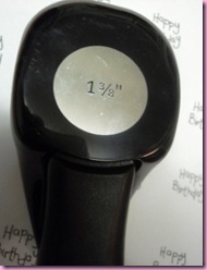 Stampin' Up Circle Punch