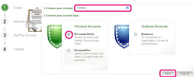 Hướng dẫn đăng ký và sử dụng tài khoản Alertpay Hướng dẫn đăng ký và sử dụng tài khoản Alertpay