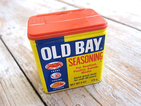 The wedding favor was a tin of Old Bay