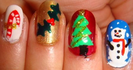 christmas nail art designs