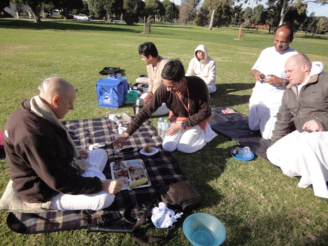 Sankarshan Das at a Surprise Picnic in the Park, Australia