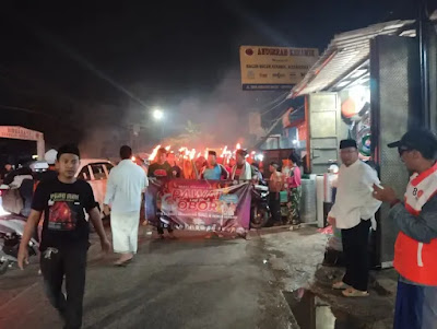 Sambut Bulan Suci Ramadhan Masyarakat Kedaung Barat Pawai Obor