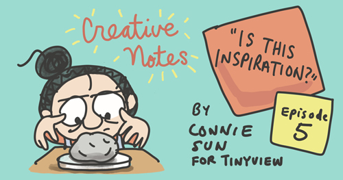Comic series "Creative Notes" new episode preview, by Connie Sun, cartoonconnie, for Tinyview Comics