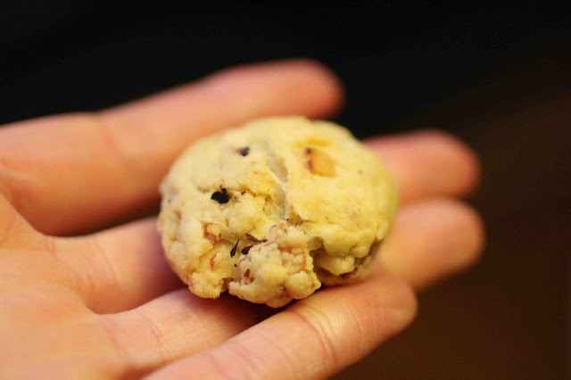 Cookies salés au bacon et noisettes