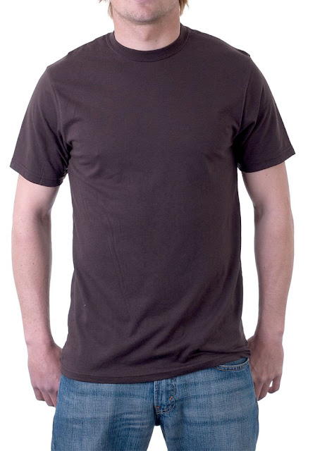 Plain Dark Brown T-Shirt Also in Assorted Colours