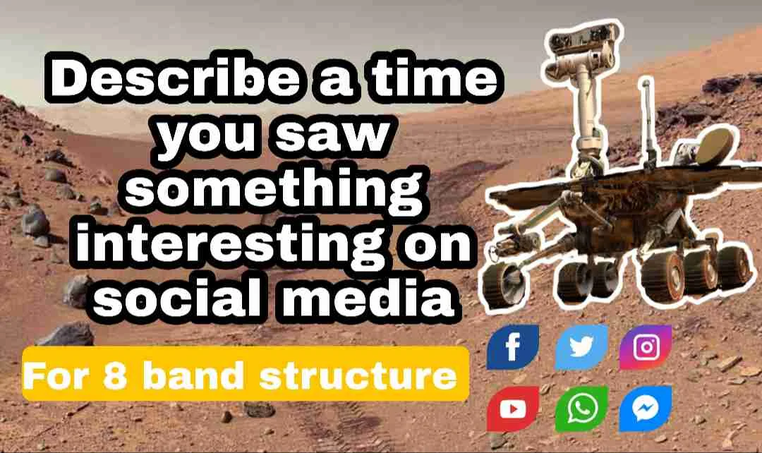 Describe a time you saw something interesting on social media