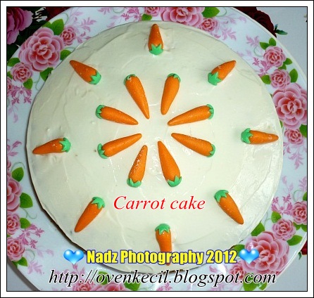 CUTE OVEN, SMALL KITCHEN: CARROT CAKE (KEK LOBAK MERAH)