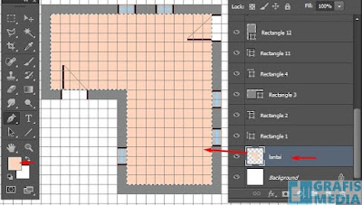  biasanya kita temukan pada brosur perumahan Cara Membuat Denah Rumah Di Photoshop