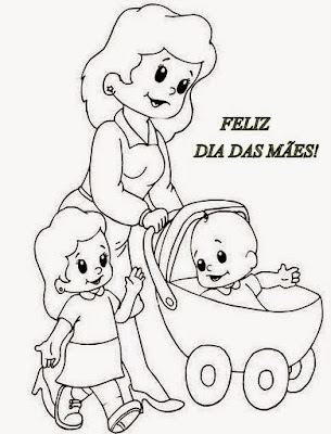 Dia Das Mães Para Colorir