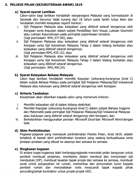 Jawatan Kosong HDC Sarawak Mac 2023