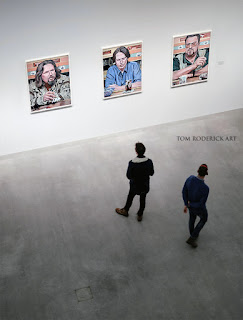 The Big Lebowski triptych by Boulder portrait artist Tom Roderick
