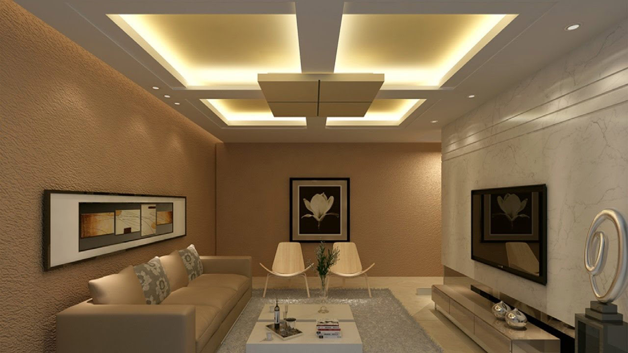 New gypsum  ceiling  design  for living  room  2022